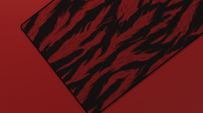 Red Tiger Camo Deskmat